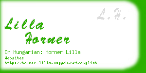 lilla horner business card